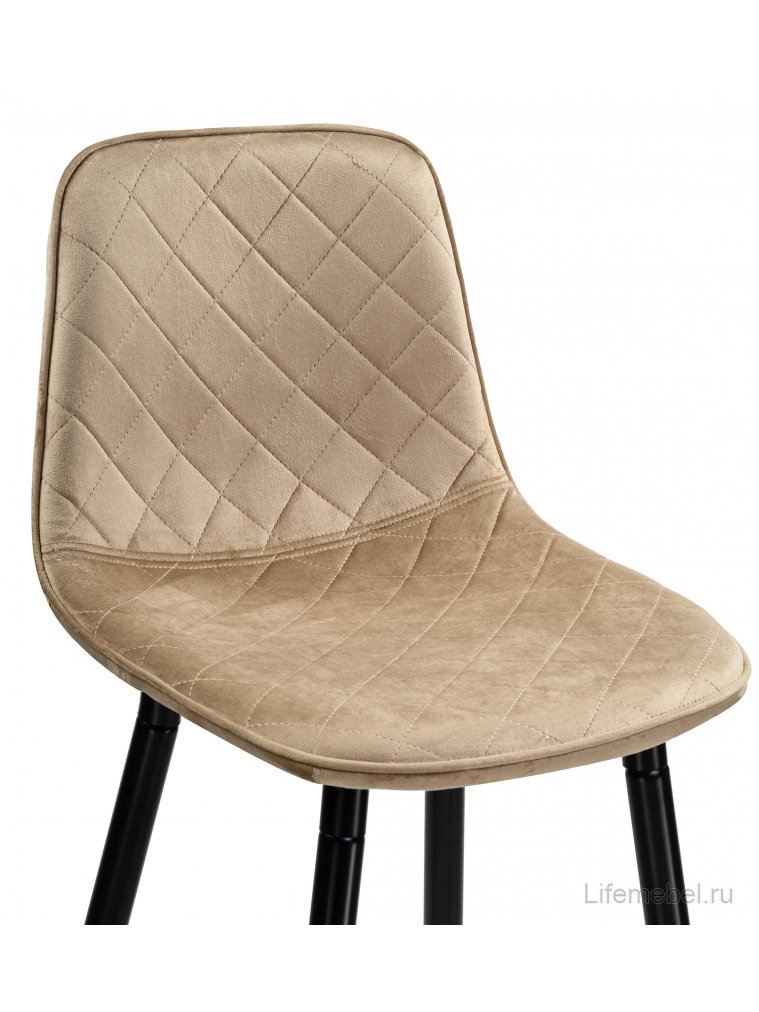Барный стул Capri dark beige/ black