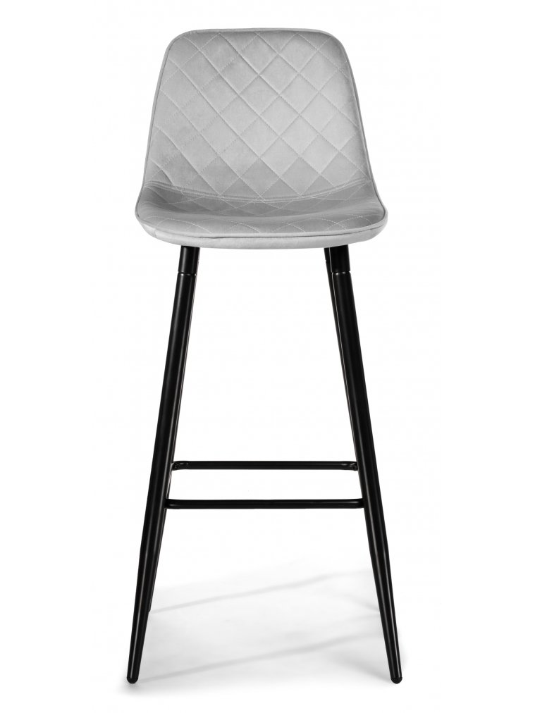 Барный стул Capri light gray / black