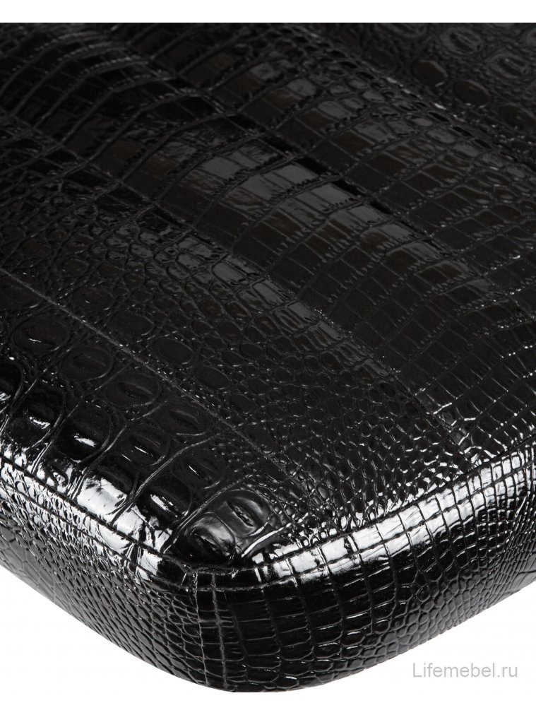 Барный стул 5019-LM Charly черный крокодил / хром
