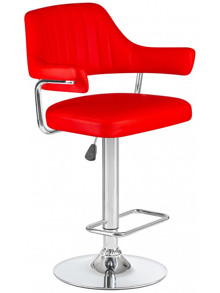 Барный стул 5019-LM Charly красный / хром