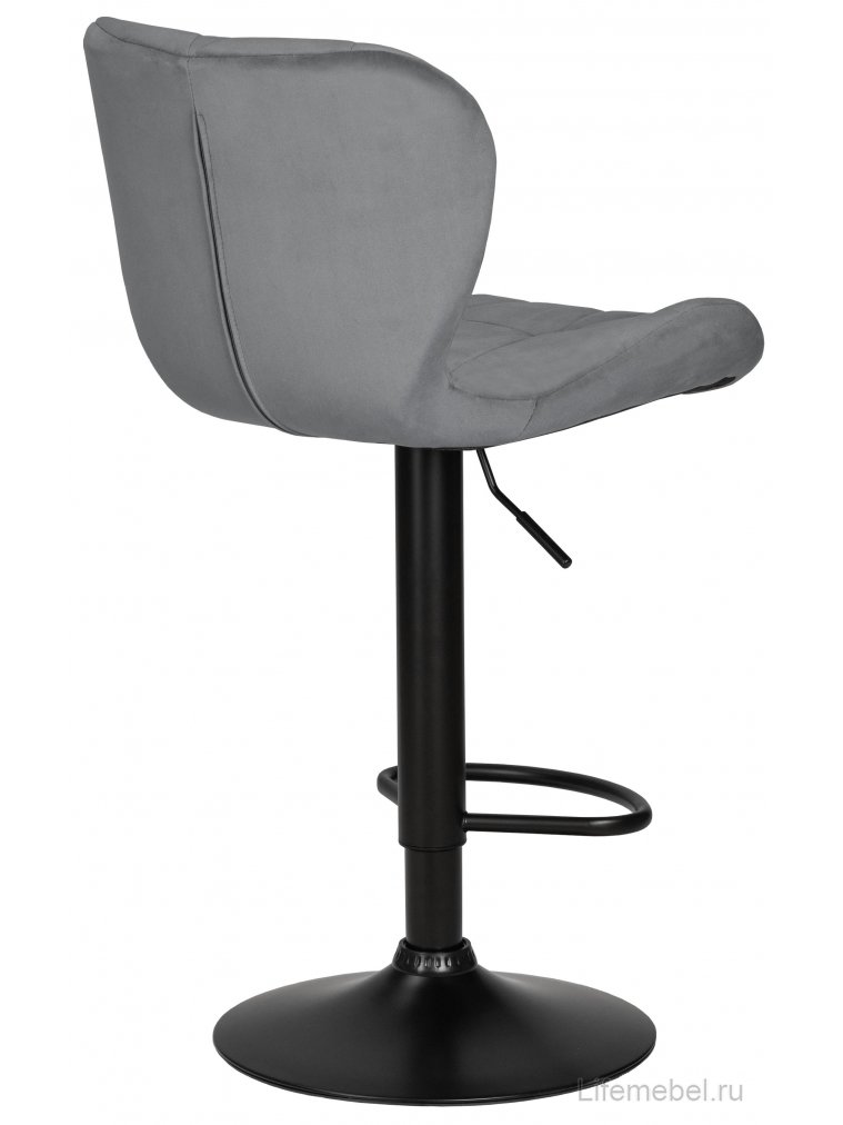 Барный стул Barny Black серый велюр MJ9-75