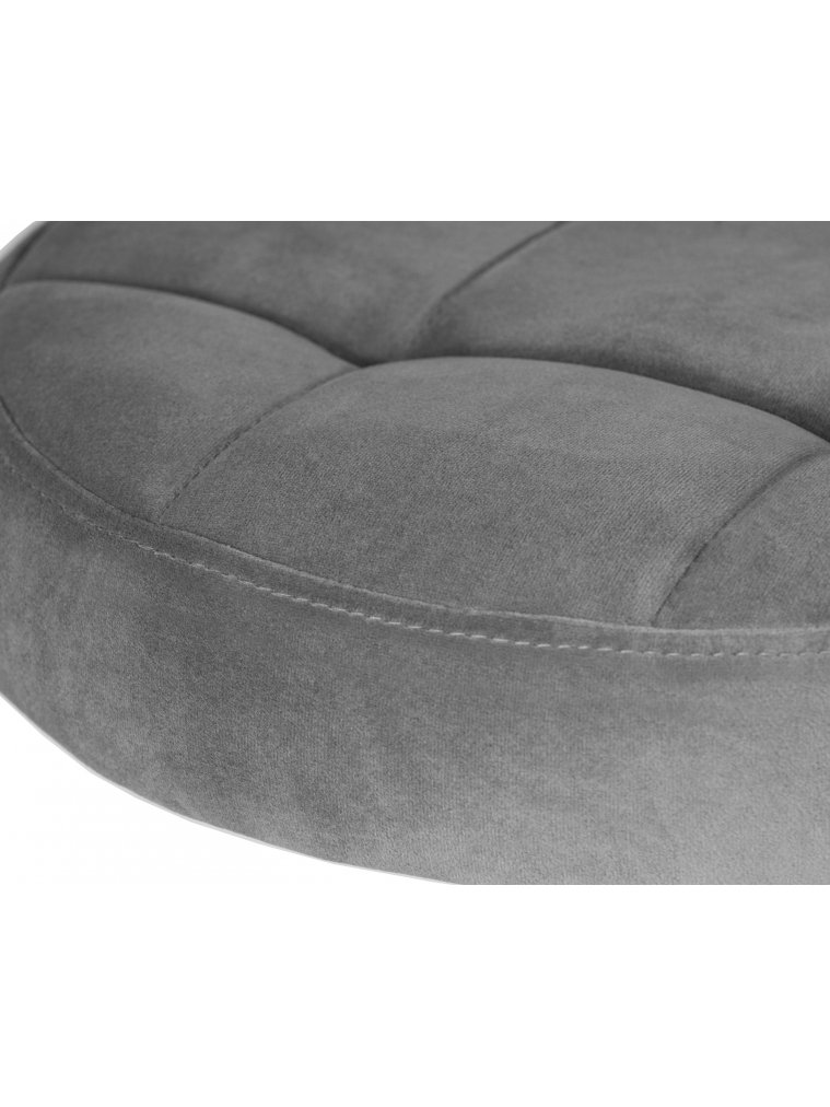 Барный стул Dobrin Bruno велюр серый MJ9-75 / gold