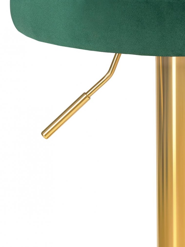 Барный стул Dobrin Bruno велюр зеленый MJ9-88 / gold