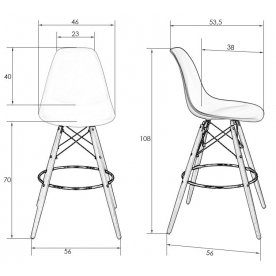 Барный стул Dsw Bar