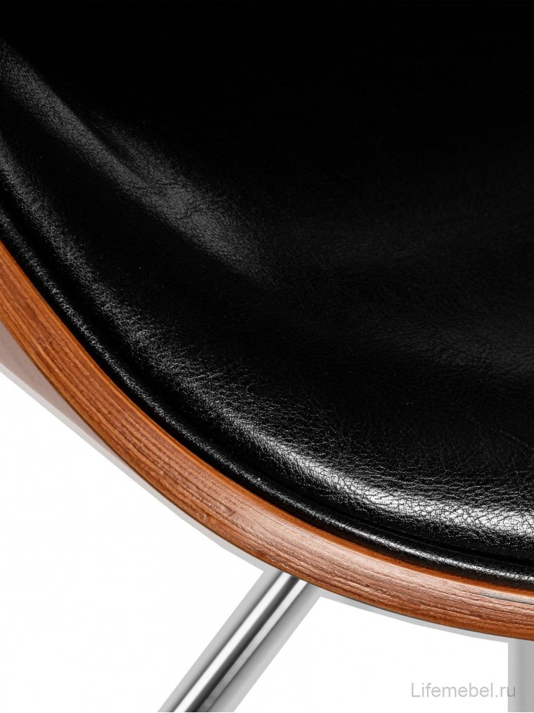 Барный стул Karter коричневое дерево / черный