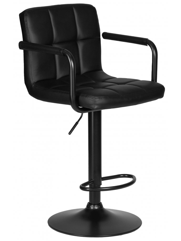 Барный стул Dobrin Kruger arm black черный