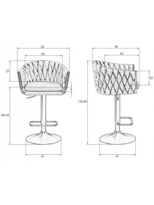 Барный стул Marcel зеленый