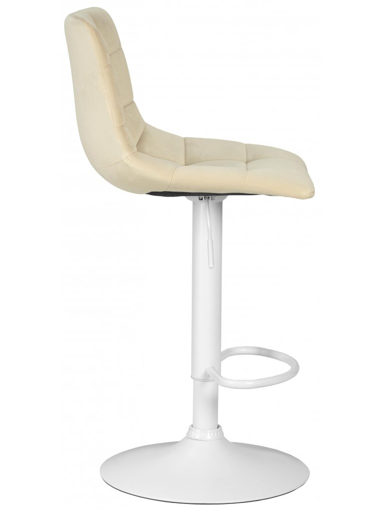 Барный стул Dobrin Tailor велюр бежевый MJ9-10 / white