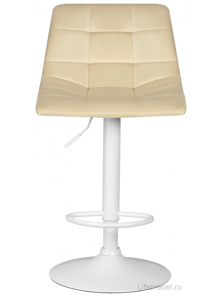 Барный стул Dobrin Tailor велюр бежевый MJ9-10 / white