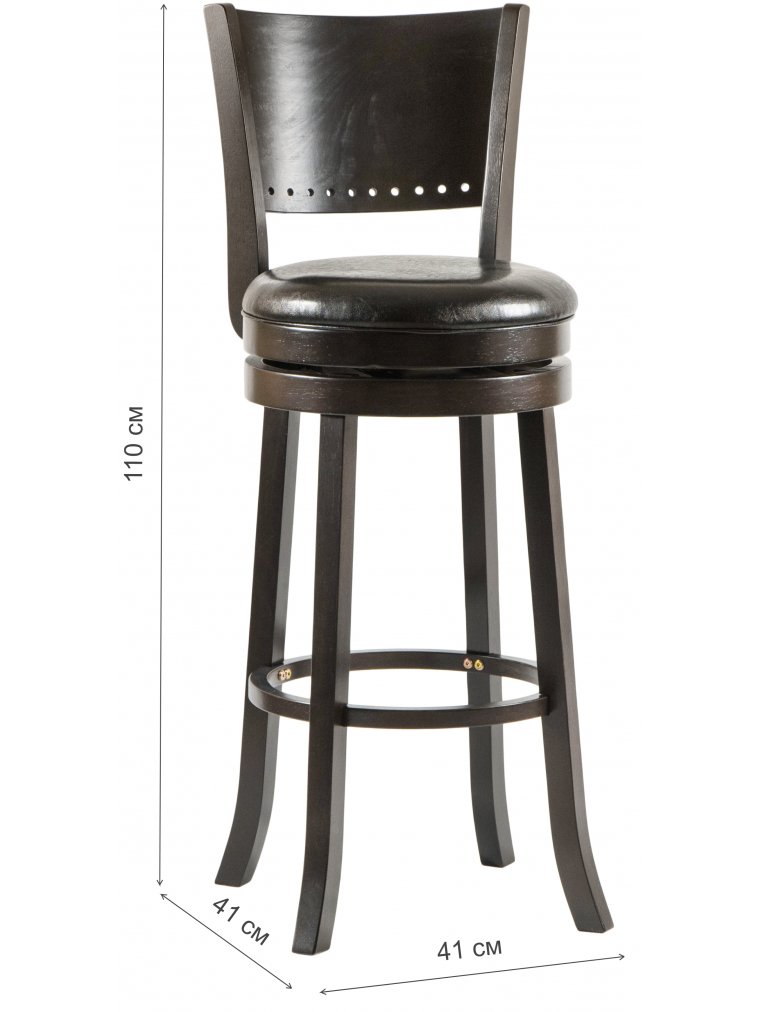 Барный стул Tony Bar капучино чёрный