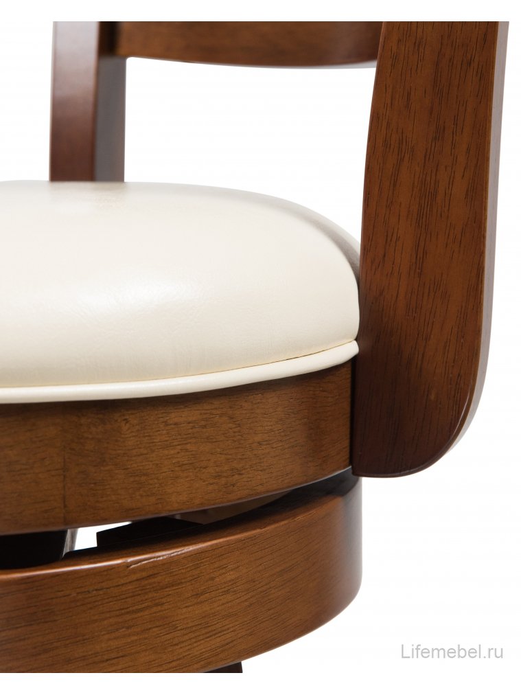 Барный стул William Bar шоколад кремовый