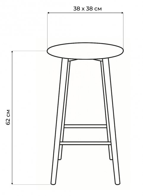Полубарный стул Гангток катания изумруд / черный матовый