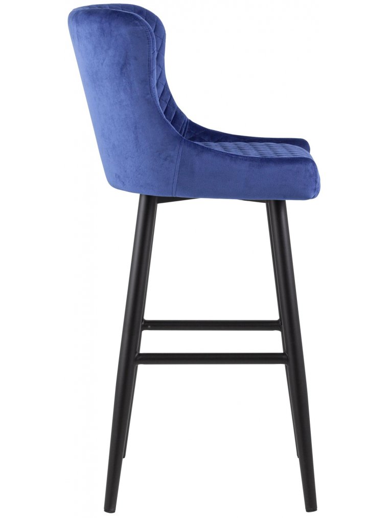 Барный стул Гринок вельвет королевский синий