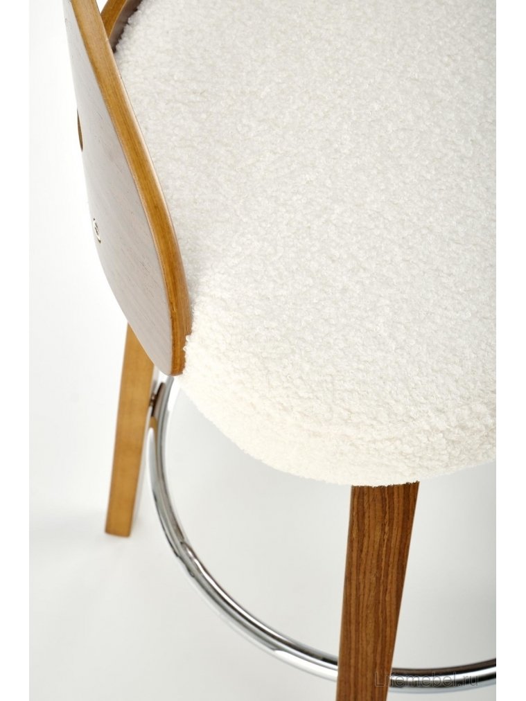 Барный стул H-110 орех / кремовый