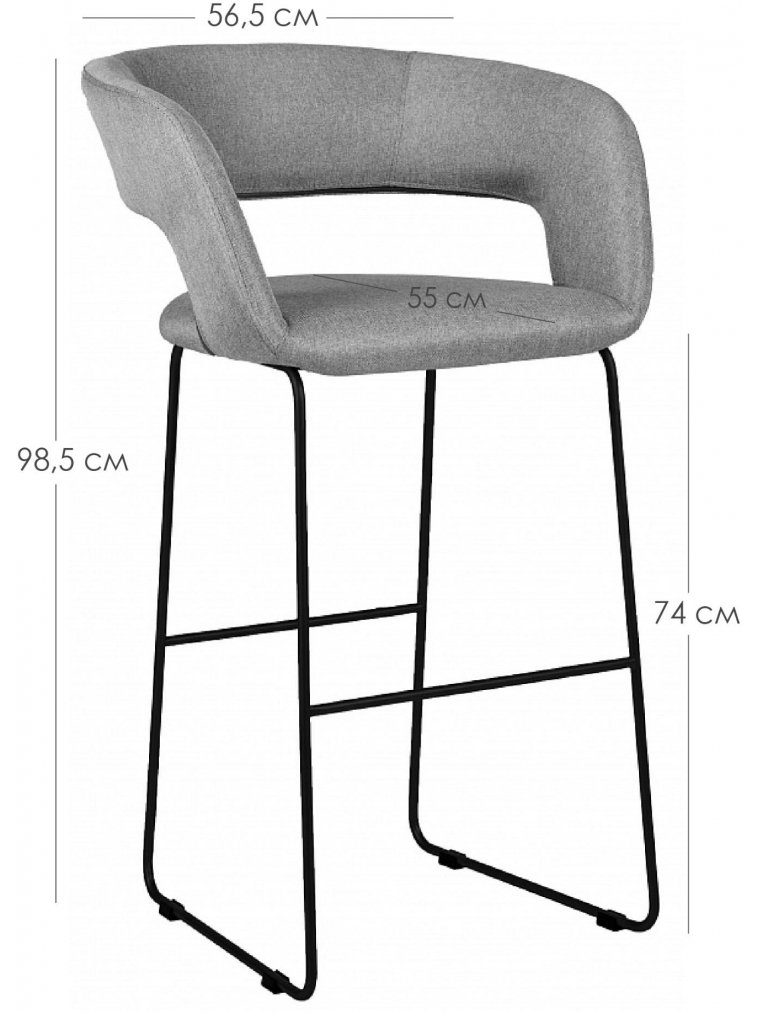 Барный стул Hugs тёмно-зеленый / линк золото