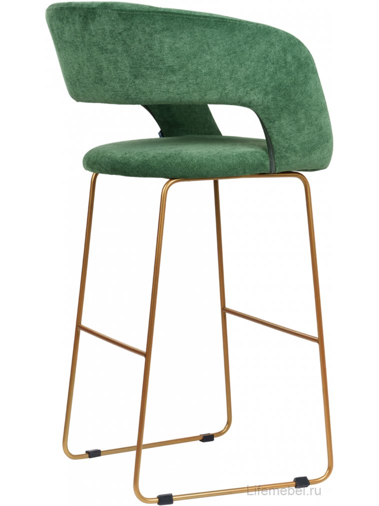 Барный стул Hugs зеленый / золото