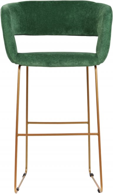 Барный стул Hugs зеленый / золото