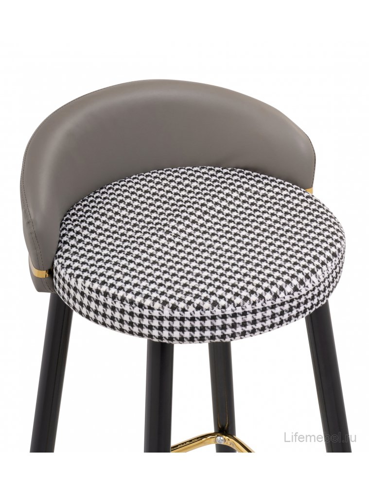 Полубарный стул Kardial gray / black