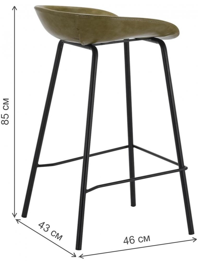 Барный стул Карт зеленый