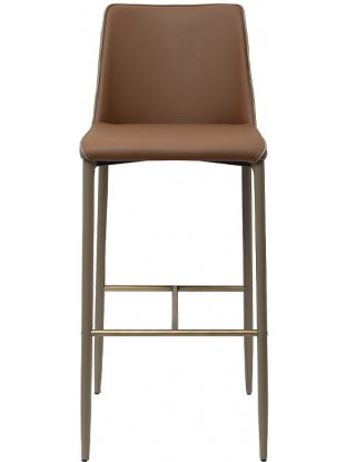 Барный стул Хорс терракотовый / бежевый