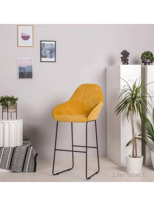 Барный стул Kent желтый / линк