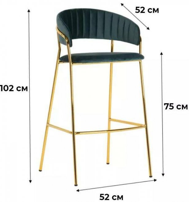 Барный стул Portman malachite