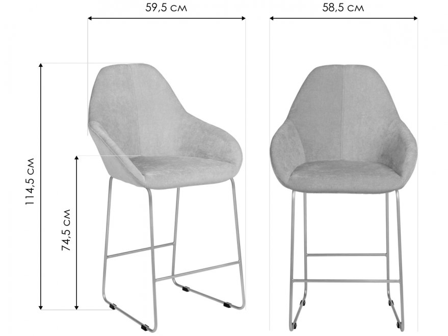 Барный стул Kent Линк грин / золото