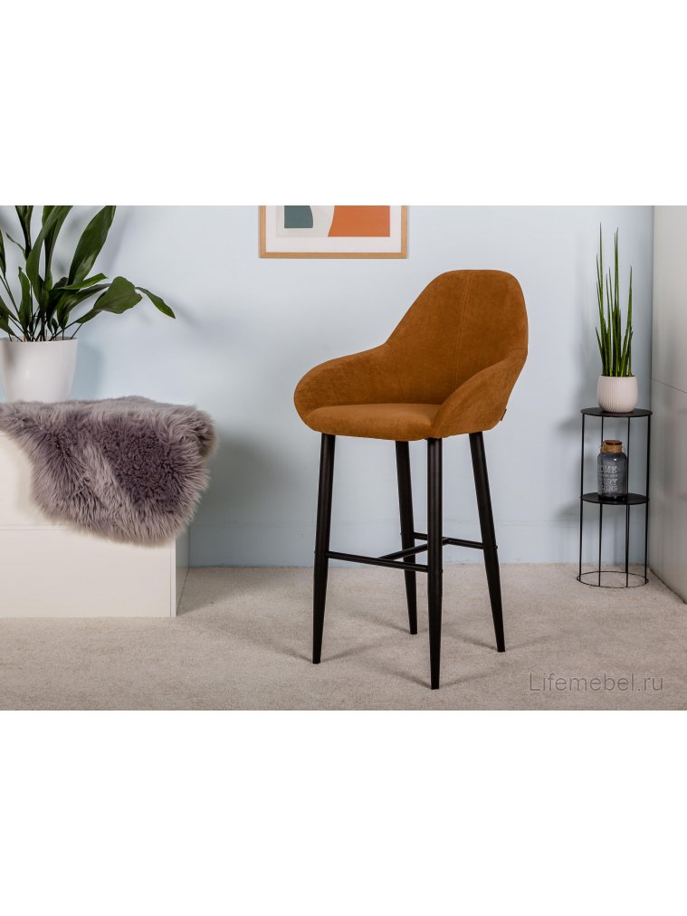 Барный стул Kent коричневый / черный