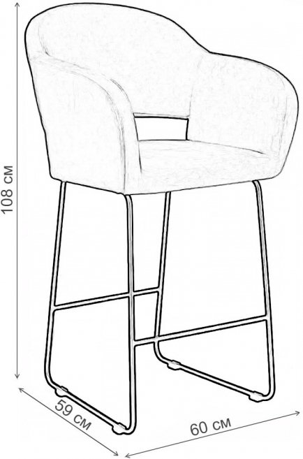 Барный стул / Кресло Oscar Жёлт / Линк