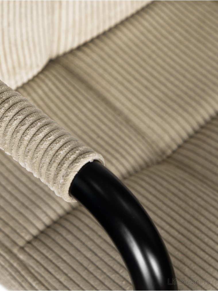 Барный стул Kruger Arm Black бежевый / черный