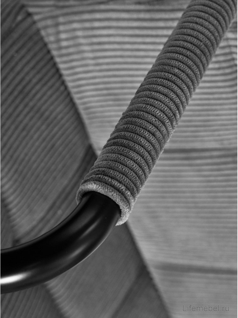 Барный стул Kruger Arm Black серый / черный