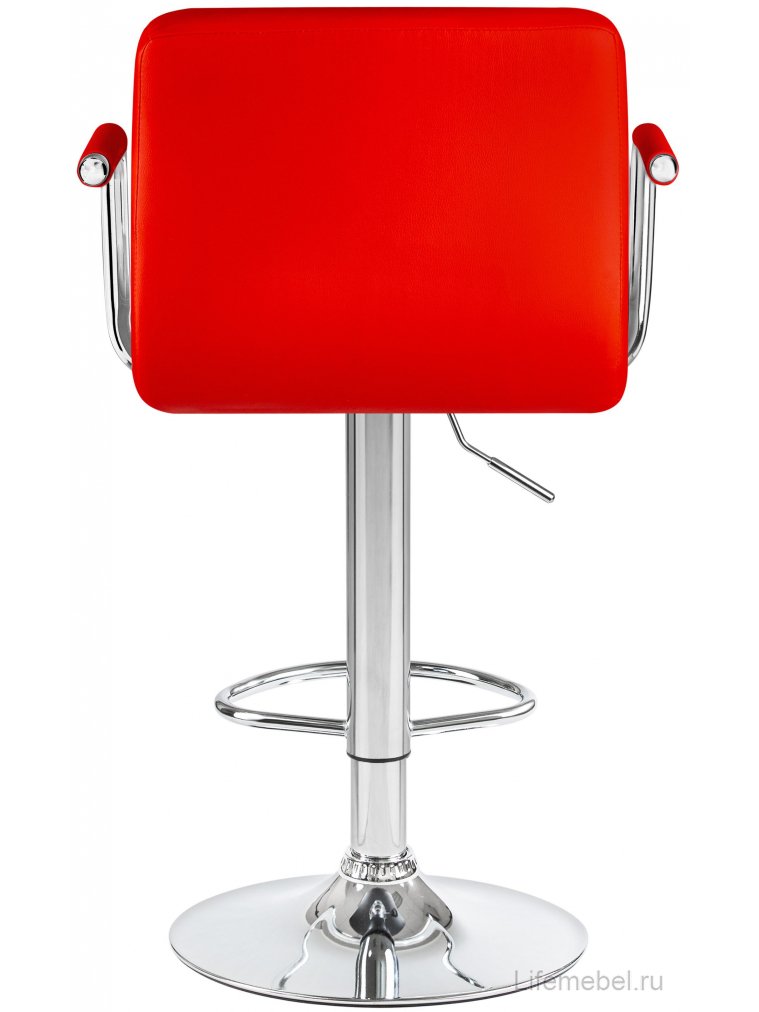 Барный стул 5011-LM Kruger Arm красный / хром