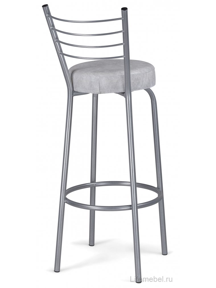 Барный стул Kuroda белый мрамор / светлый мусс