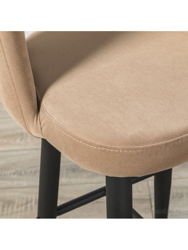Барный стул Lars Diag beige / черный