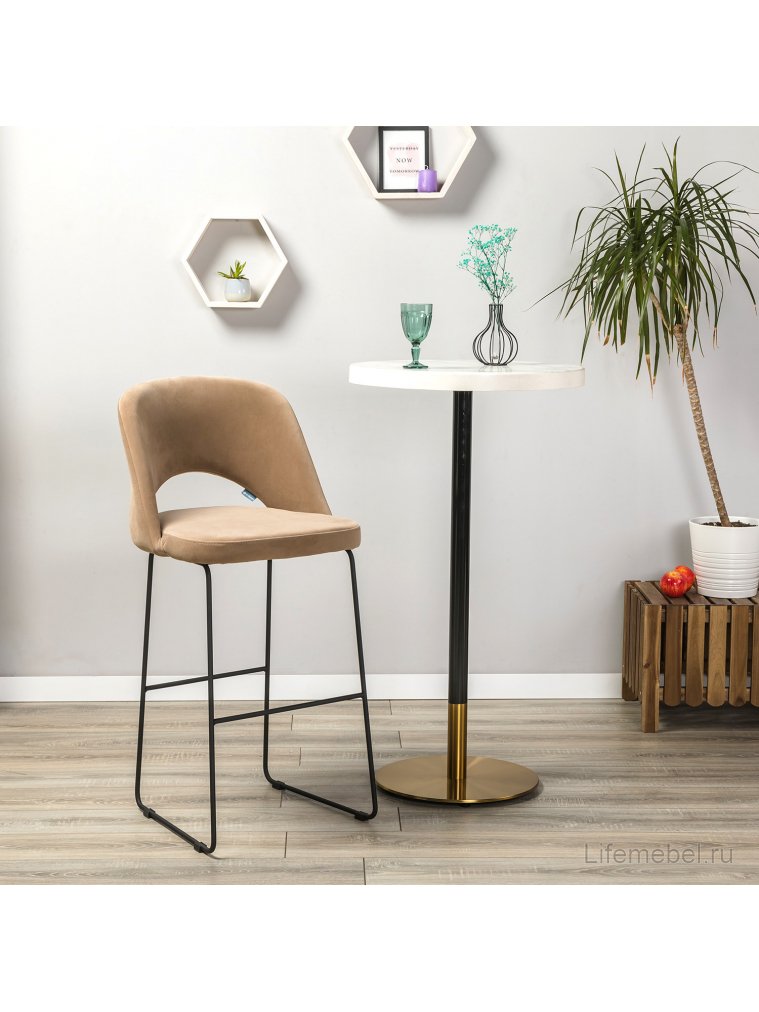 Барный стул Lars Diag beige / линк