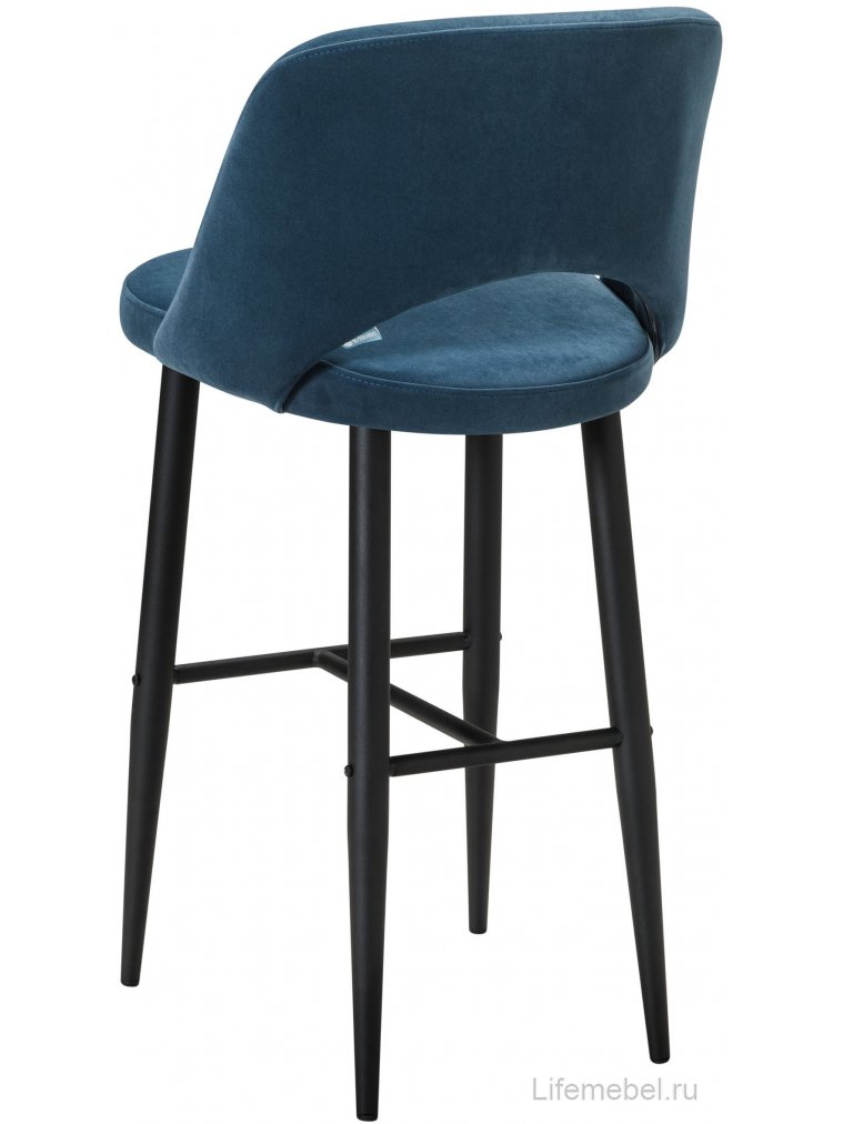 Барный стул Lars Diag blue / черный