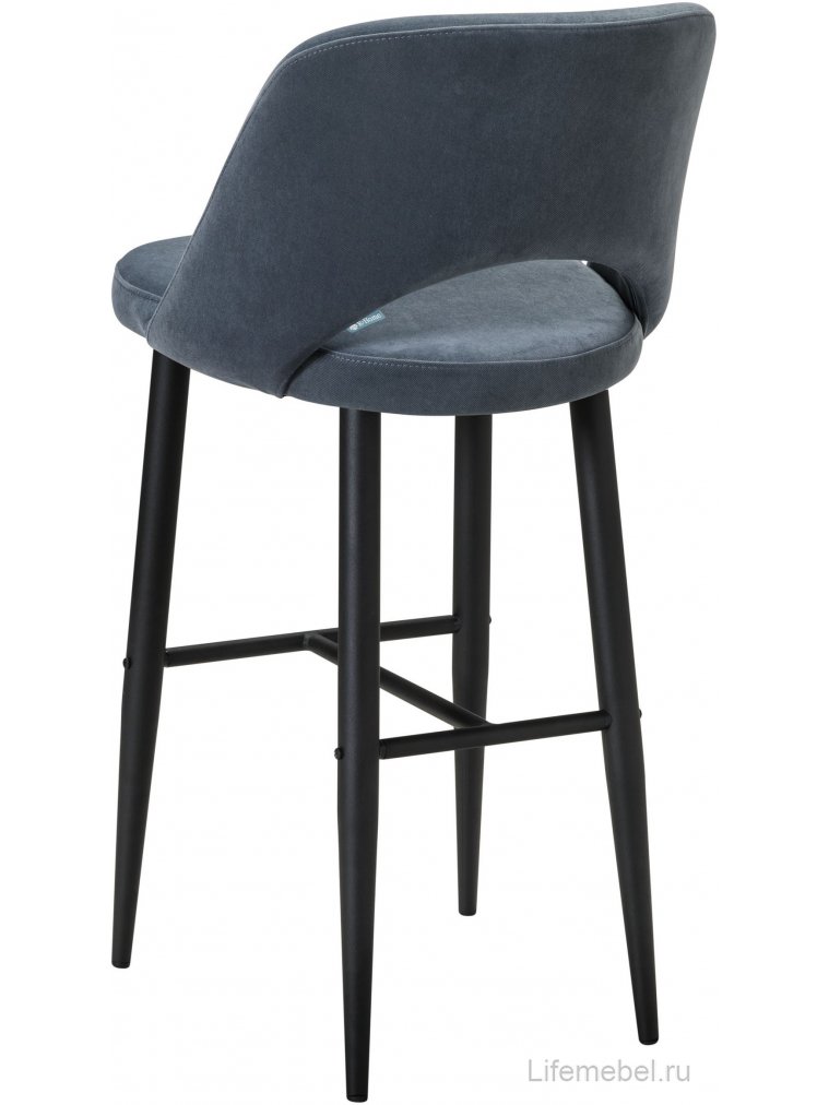Барный стул Lars Diag grey / черный