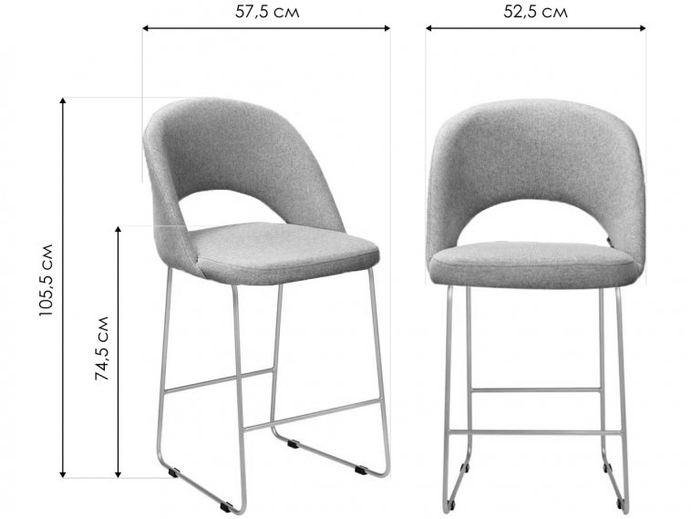 Барный стул Lars тёмно-зеленый / линк золото
