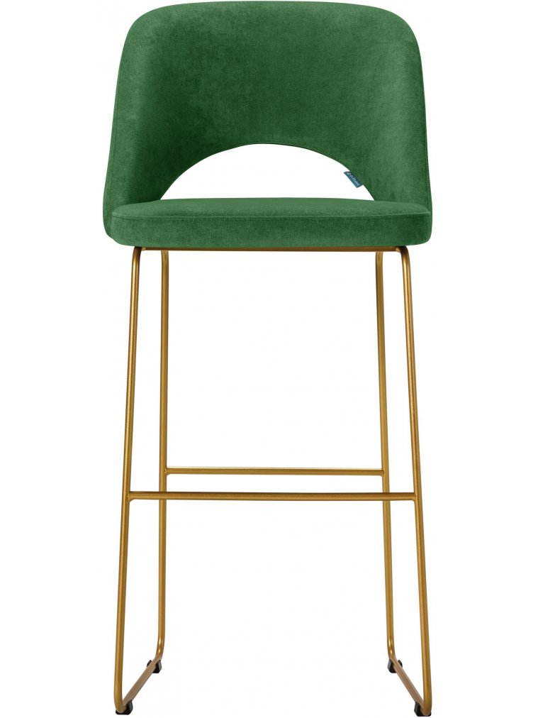 Барный стул Lars зеленый / золото