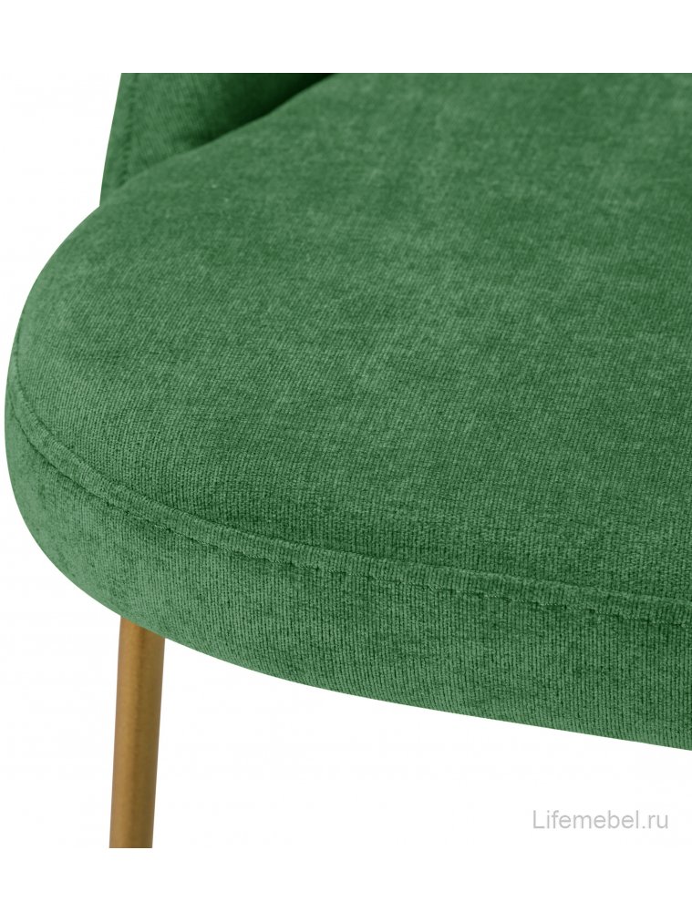 Барный стул Lars зеленый / золото