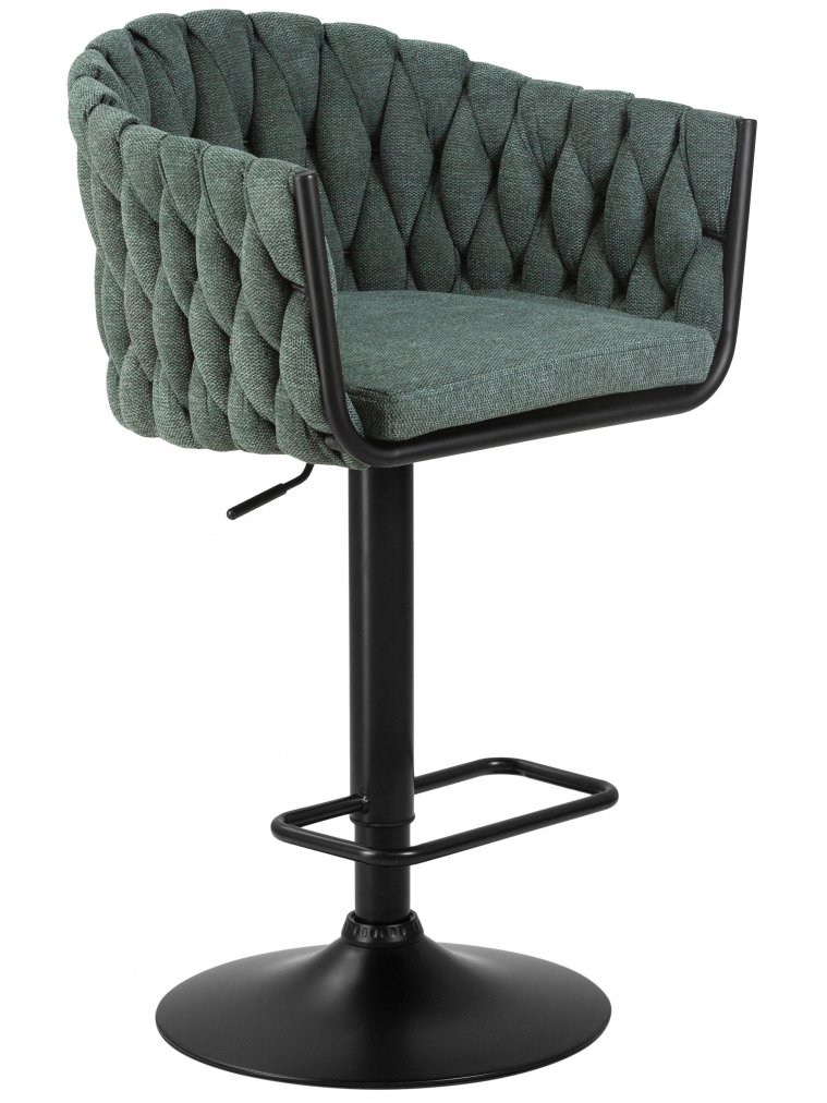 Барный стул 9690-LM Leon зеленый / черный