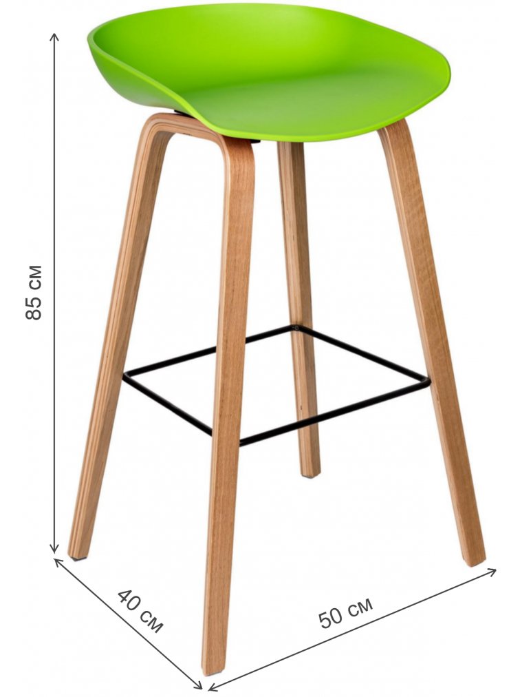Барный стул Вирта зеленый