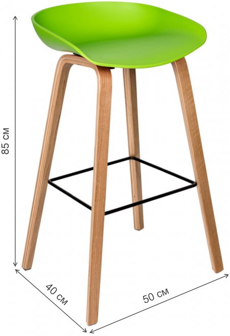 Барный стул Вирта зеленый