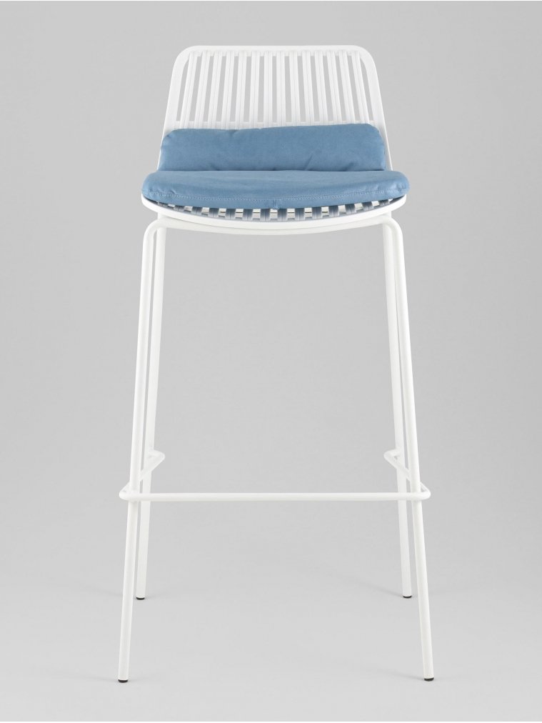 Барный стул Лорвин с подушкой белый