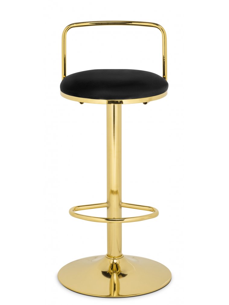 Полубарный стул Lusia black / gold