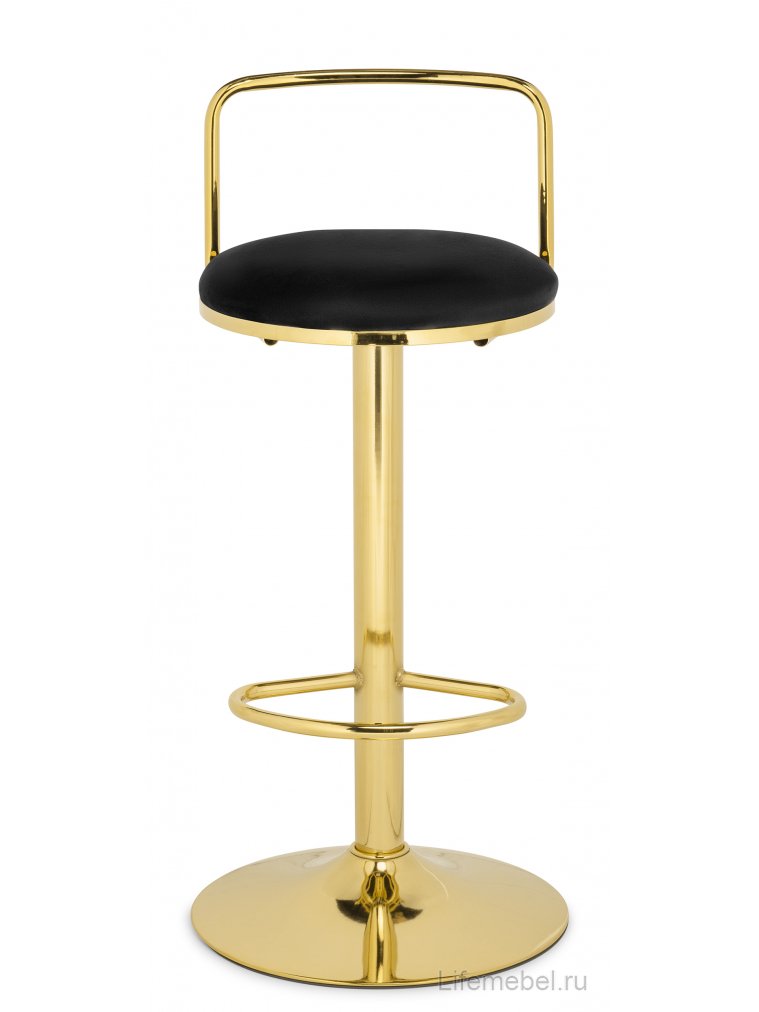 Полубарный стул Lusia black / gold