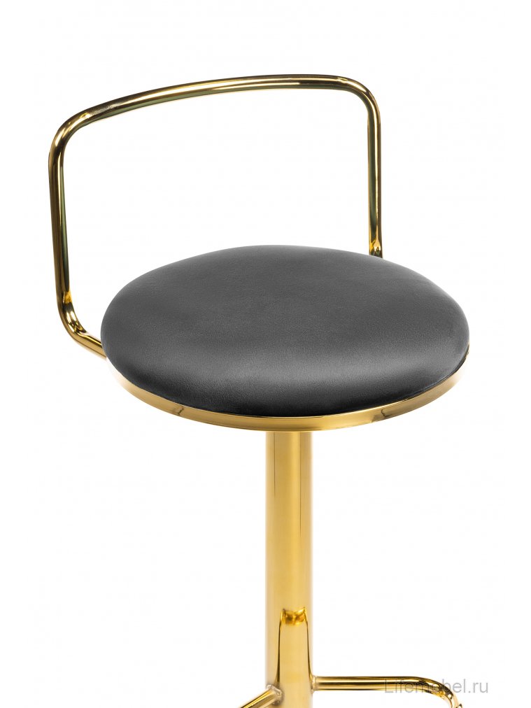 Полубарный стул Lusia dark gray  / gold