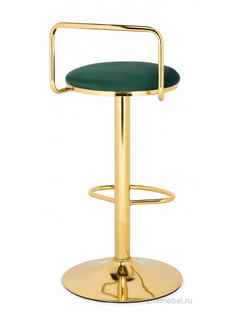 Полубарный стул Lusia green / gold