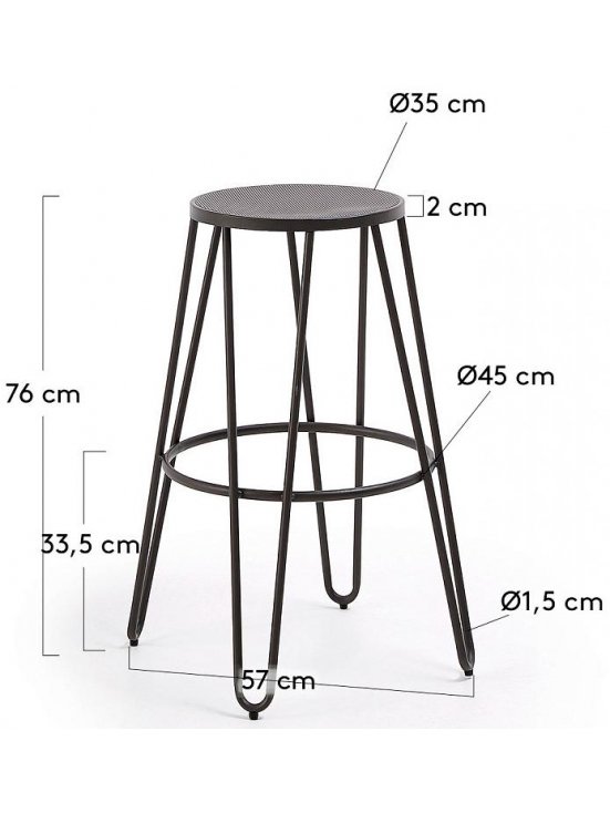 Барный стул Mallone графит