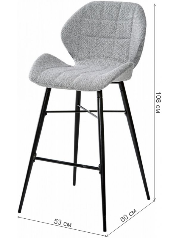 Барный стул Marcel TRF-08 теплый серый